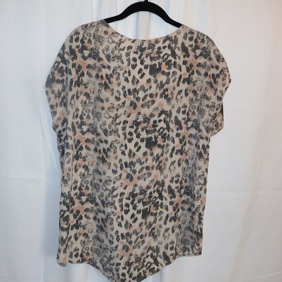 Cotton On Blouse Acid Wash Color Size Medium Dolman Short sleeve - Picture 3 of 10